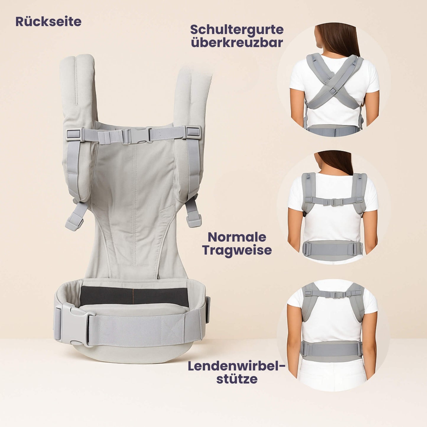 Nuvia - Ergonomische Babytrage