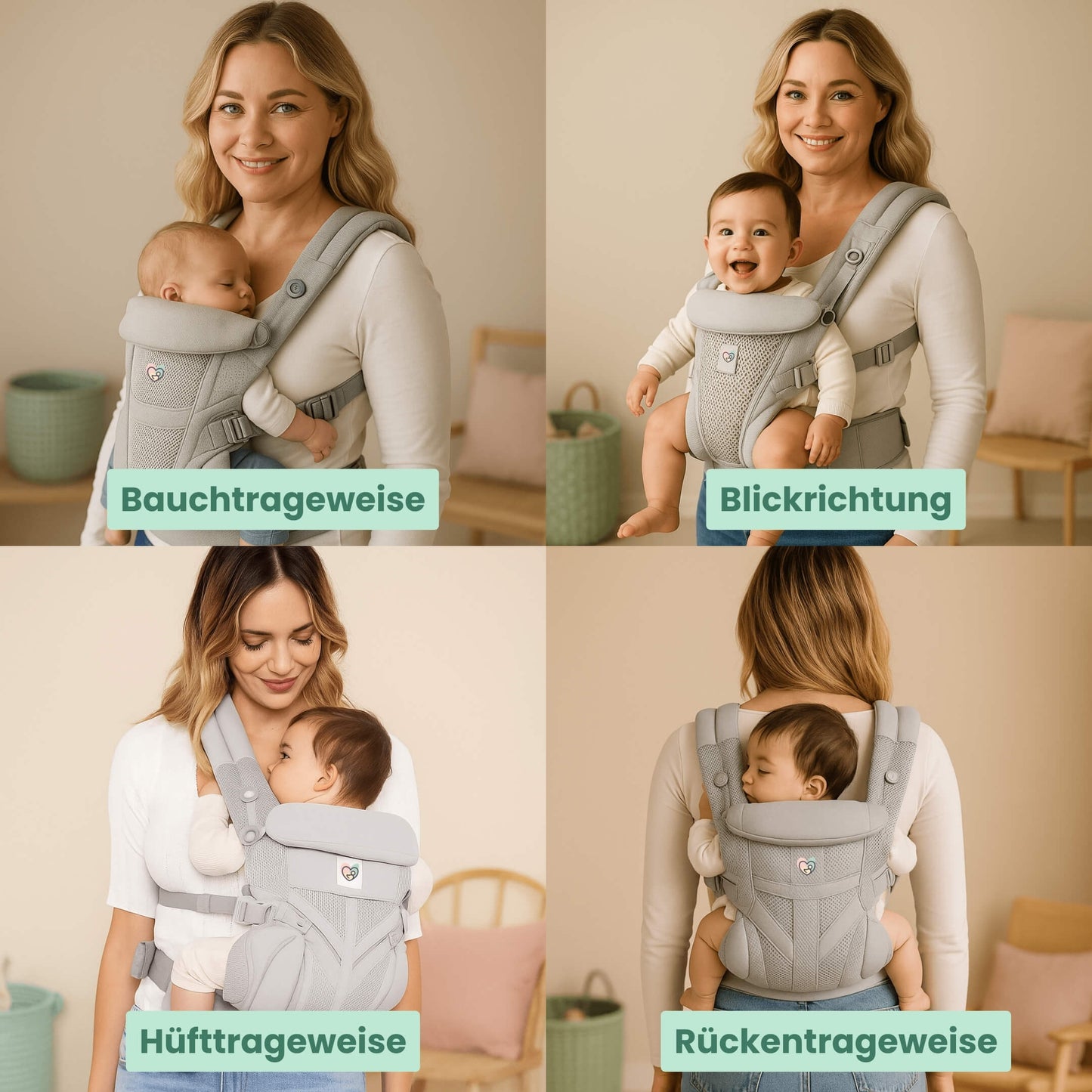Nuvia - Ergonomische Babytrage