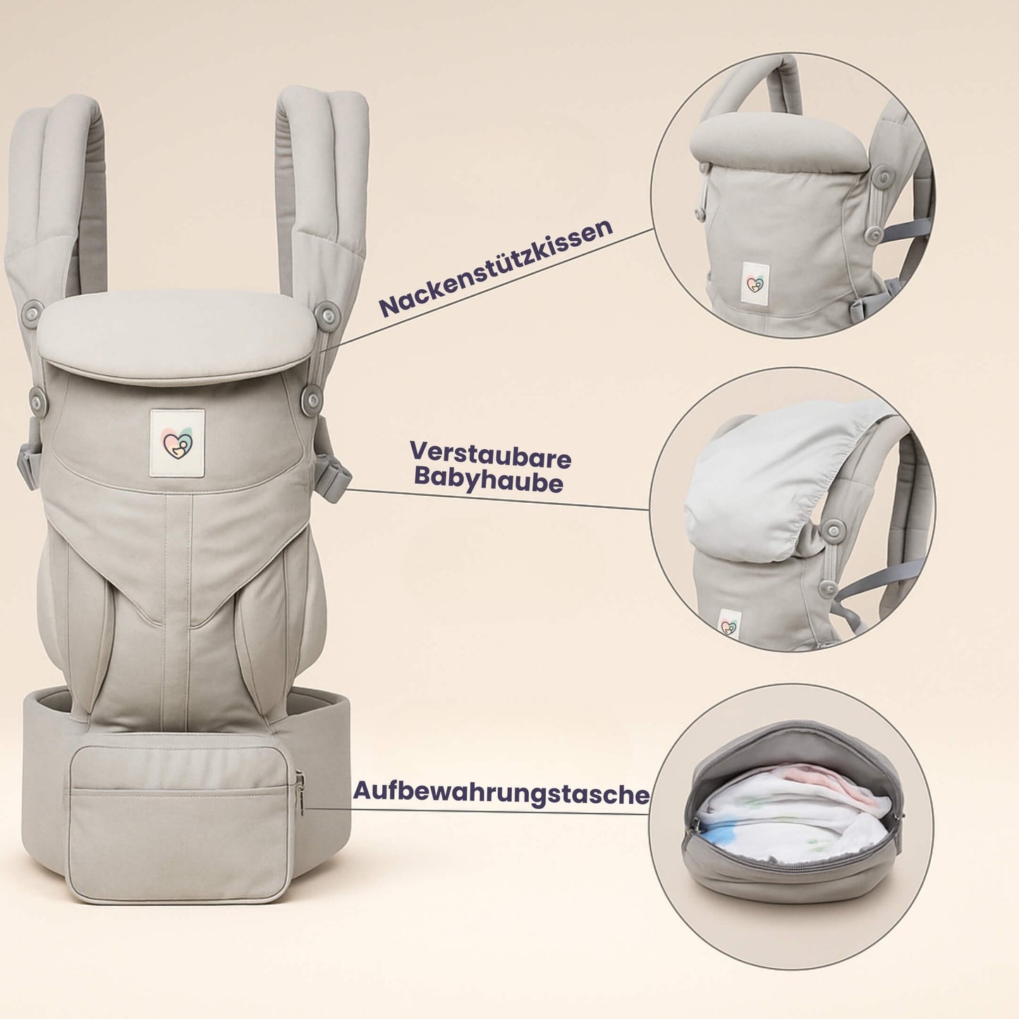 Nuvia - Ergonomische Babytrage